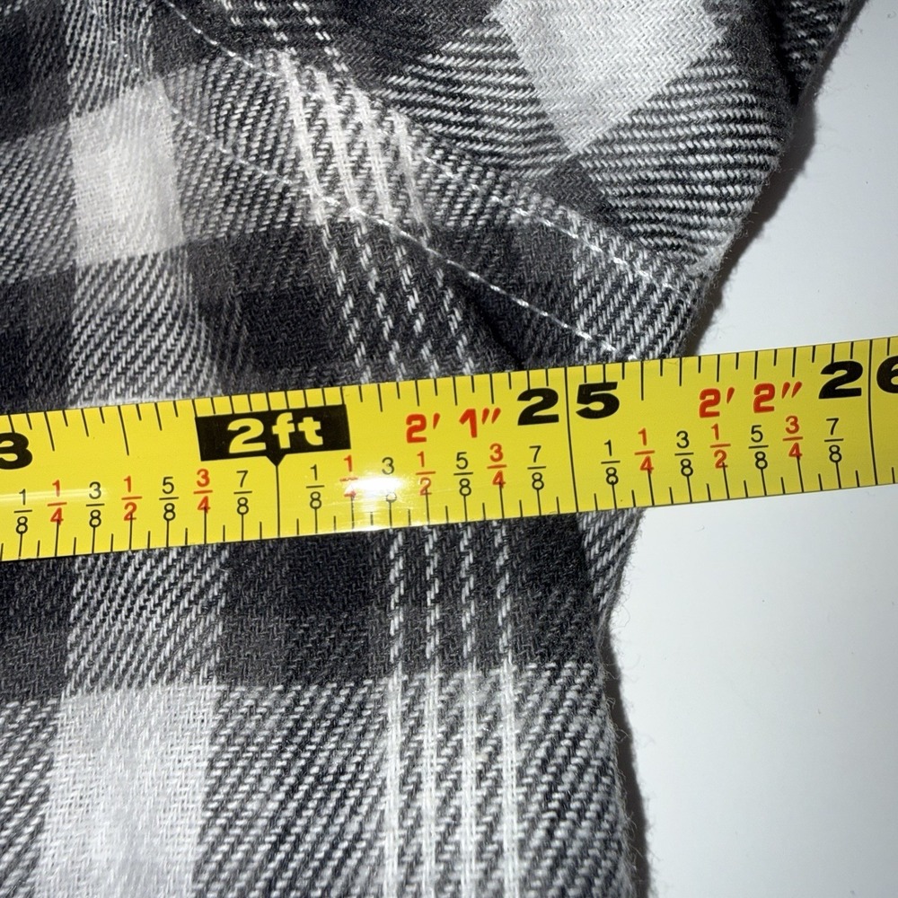 NWT Croft Barrow Flannel Shirt Men Large Wicking Ventilation Quick Dry Gray - Picture 8 of 9